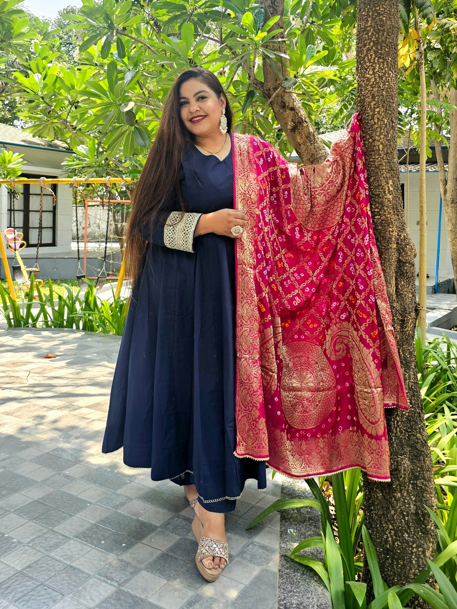 Solid Anarkali Edit